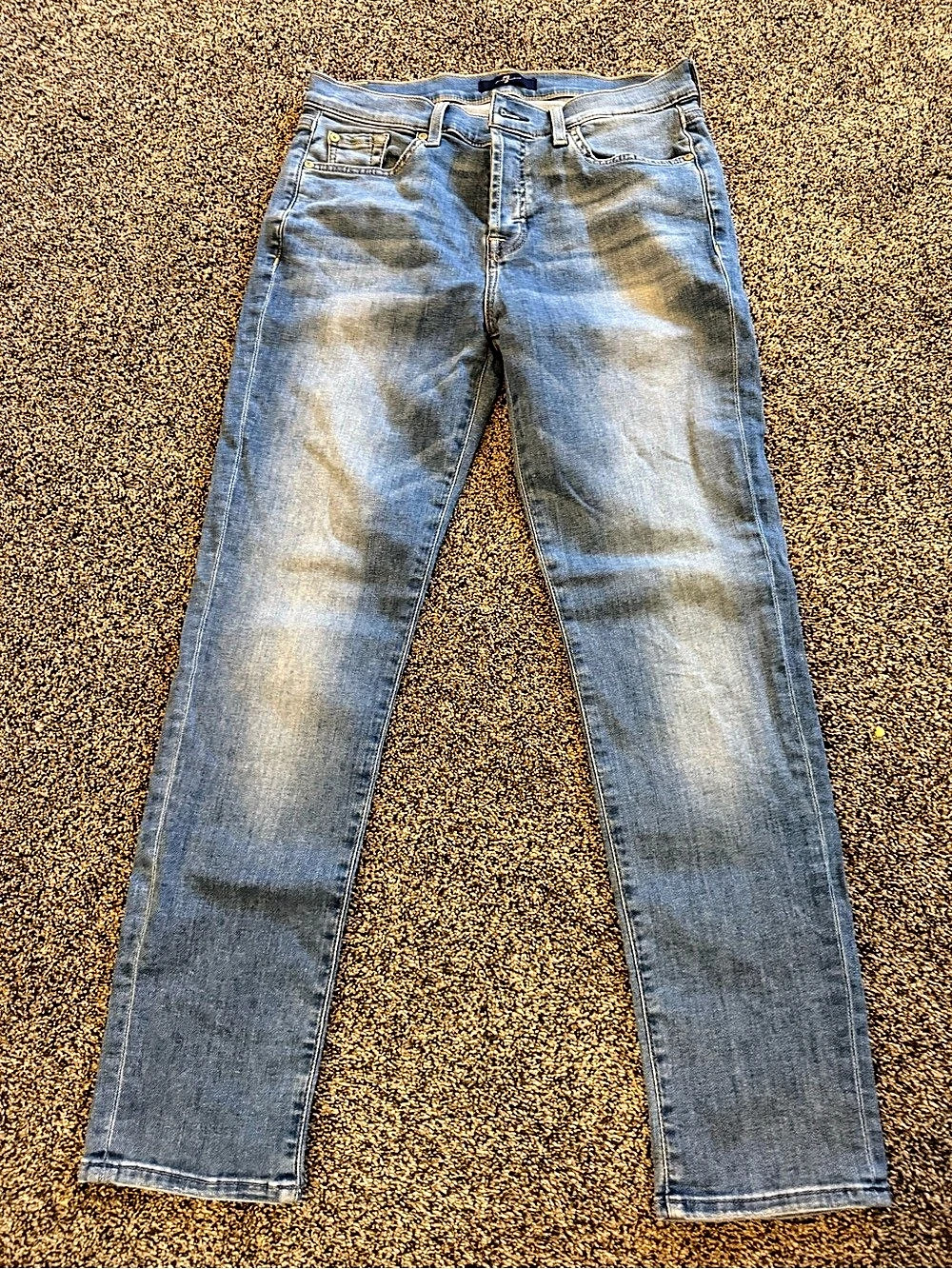 7 for all man kind Straight Leg Jeans Blue Waist 26